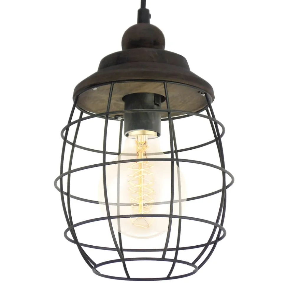 Rustikt designet hængelampe Bampton