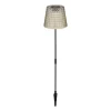 36635-2S solcelle-lampe med jordspyd, 2, sort/røg