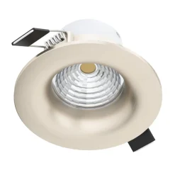 Saliceto LED-spot rund, stiv 2.700 K nikkel