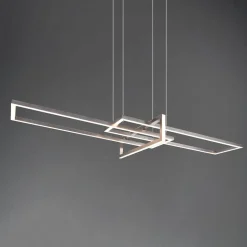 Salinas LED-hængelampe, 3.000 K, mat nikkel