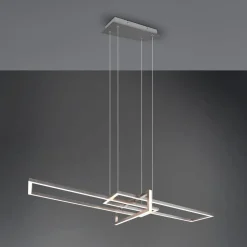 Salinas LED-hængelampe, 3.000 K, mat nikkel