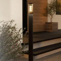 Salle vejlampe, højde 110 cm, sort, aluminium