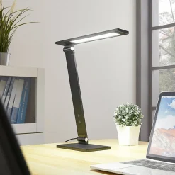Salome - dæmpbar LED skrivebordlampe, sort