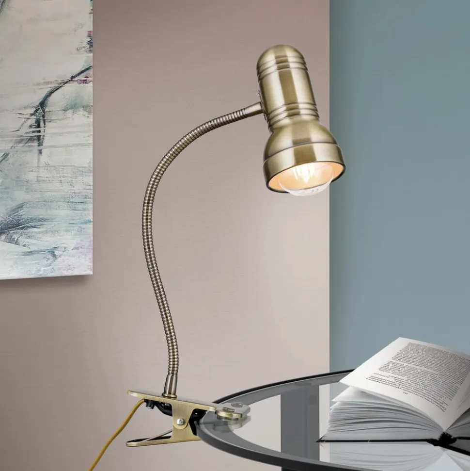 Samala klemlampe patina