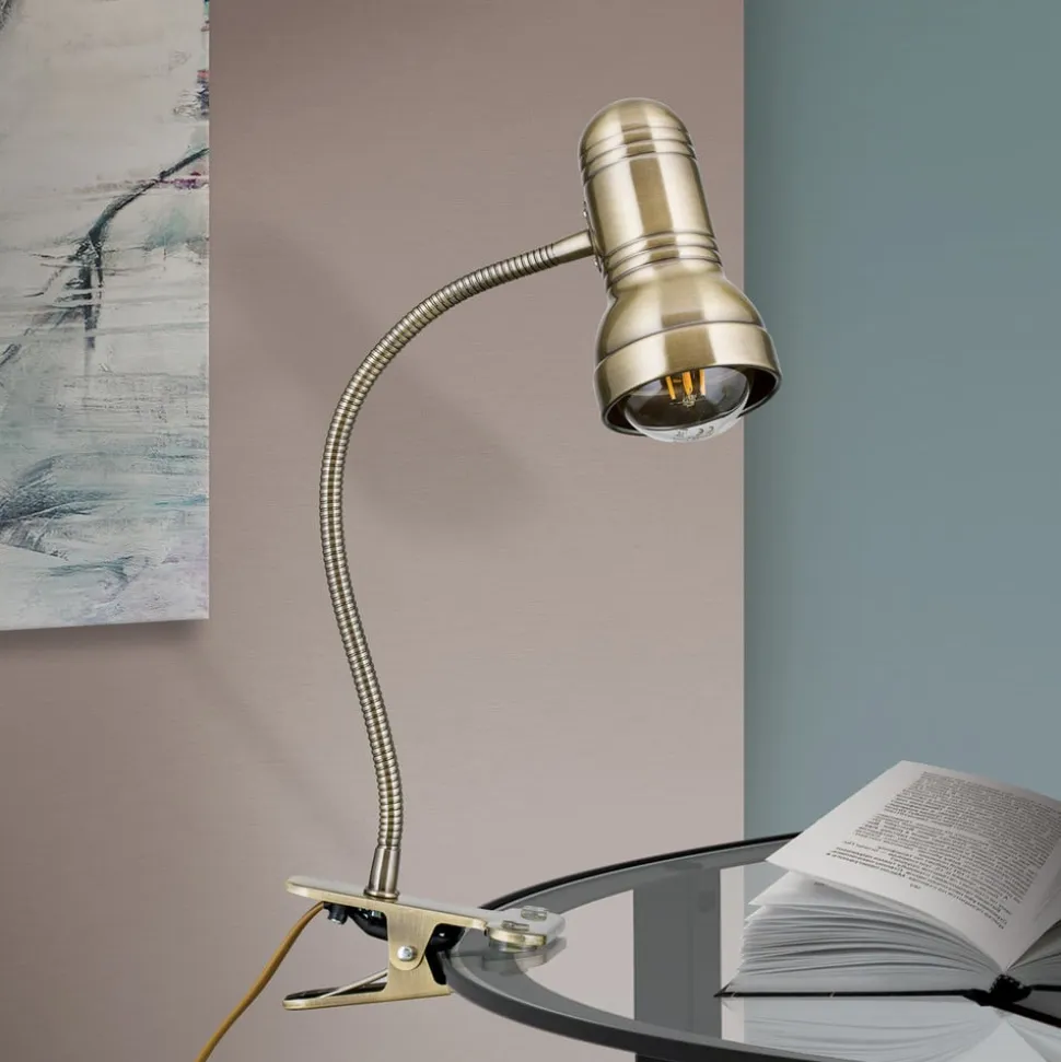 Samala klemlampe patina