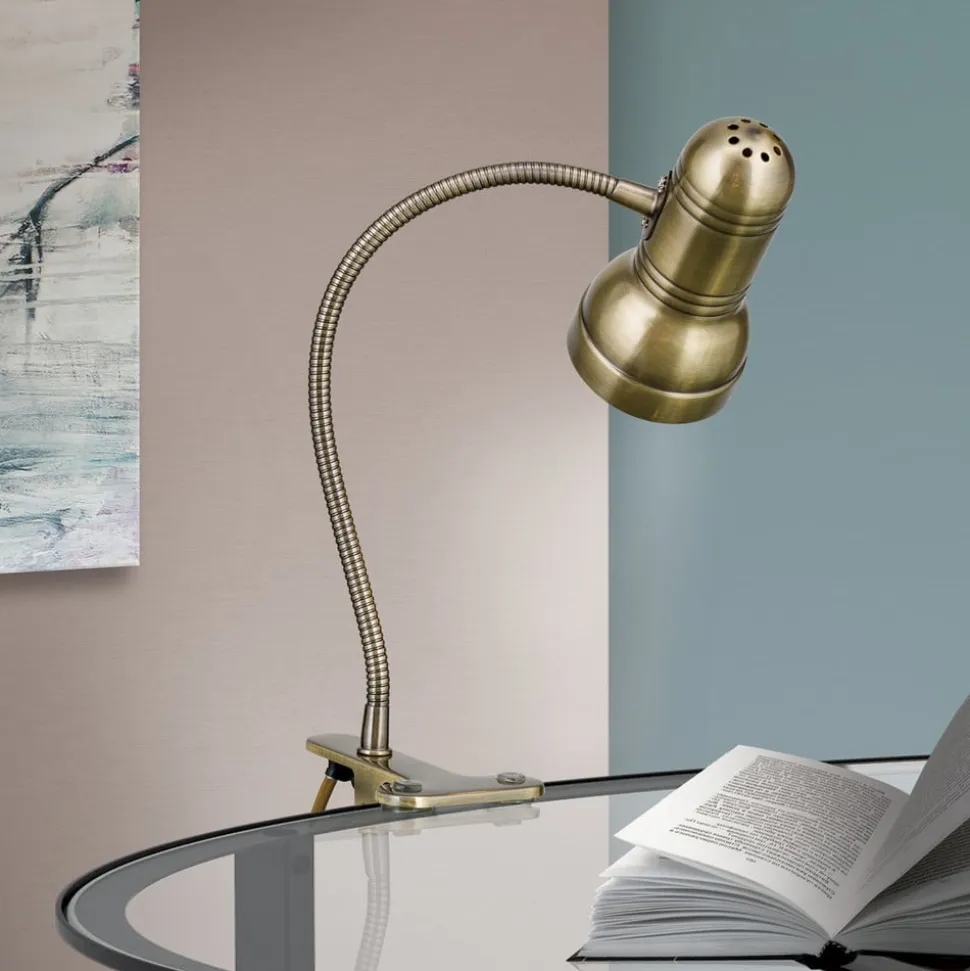 Samala klemlampe patina