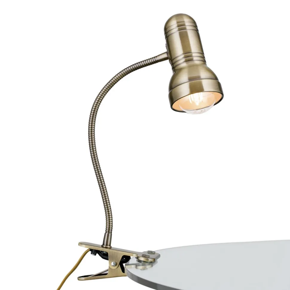 Samala klemlampe patina