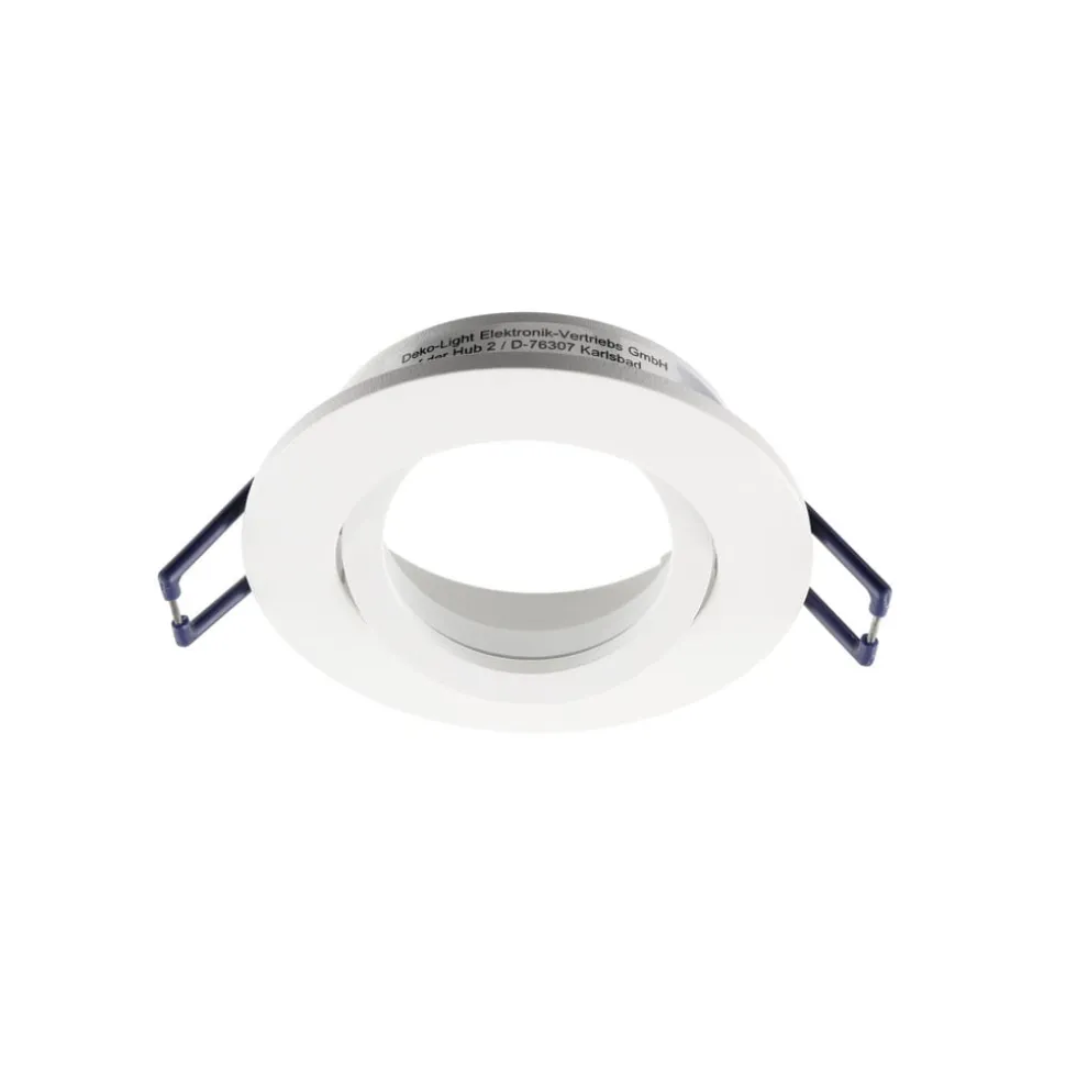 Samsola forsænket loftlampe, hvid, Ø 8 cm, metal