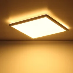Sapana LED-loftlampe, kantet, kan dæmpes, hvid