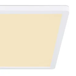 Sapana LED-loftlampe, kantet, kan dæmpes, hvid