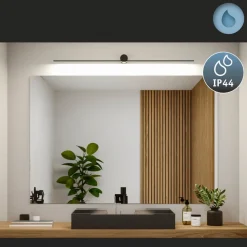 Sava Væglampe IP44 850lm 13,5W Matt Black - Paulmann