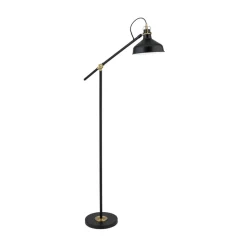 Schiller gulvlampe, sort, metal, 153 cm, justerbar