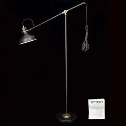 Schiller gulvlampe, sort, metal, 153 cm, justerbar