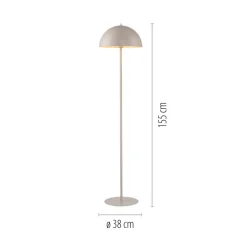 Schöner Wohnen Gulvlampe Ali, Sandbrise, jern, E27