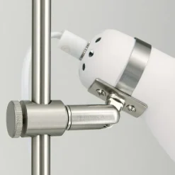 School gulvlampe med to spot, hvid