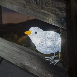 Sød udendørs dekoration LED-fuglekvintet