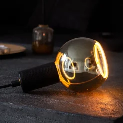 SEGULA floating globe G125 E27 6 W grå glas åben