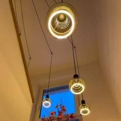 SEGULA floating globe G150 E27 6 W grå glas åben