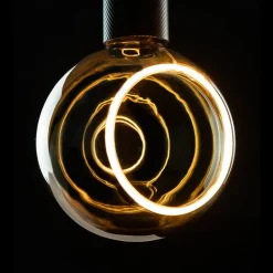 SEGULA Floating LED-globe G150 E27 6 W smokey 90°