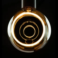 SEGULA Floating LED-globe G150 E27 6 W smokey 90°