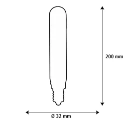 SEGULA LED Elegant Line E27 5W Tube 2.700 K Filament dæmpbar
