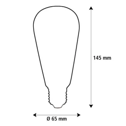 SEGULA LED Elegant Line E27 5W Rustika 2.200 K Filament dæmpbar