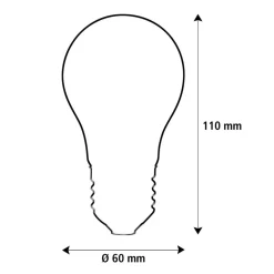 SEGULA LED Elegant Line E27 5W traditionel glødepære 2.700 K glødetråd dæmpbar