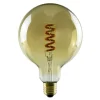 SEGULA LED-globepære E27 6W G125 1.900 K guld dim