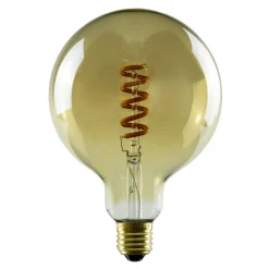 SEGULA LED-globepære E27 6W G125 1.900 K guld dim