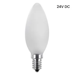 Segula LED-kertepære 24V DC E14 3W 927 mat dæmpbar