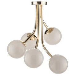 Selva loftlampe, 5 lyskilder offset, guld