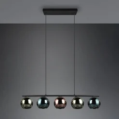 Sheldon hængelampe med 5 glaskugler