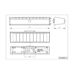 Silves solcellelampe til vægmontering, sort, sensor, IP44