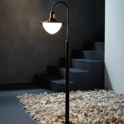 Sirmione vejlampe med glasskærm