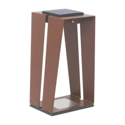 Skaal LED solcelle-lanterne med sensor, corten, 40 cm