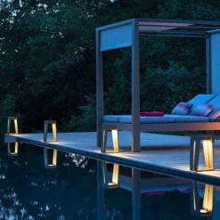 Skaal LED solcelle-lanterne med sensor, 39 cm