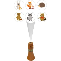 Skovens Dyr lommeprojektor, 6-delt, batteridrift