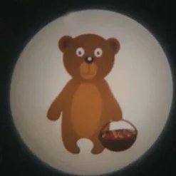 Skovens Dyr lommeprojektor, 6-delt, batteridrift