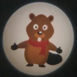 Skovens Dyr lommeprojektor, 6-delt, batteridrift