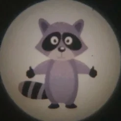 Skovens Dyr lommeprojektor, 6-delt, batteridrift