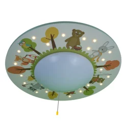 Skovens Sjove Dyr loftlampe, 1 lyskilde, 20 LED’er