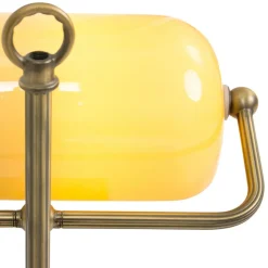 Skrivebordslampe Ancilla justerbar bronze/gul