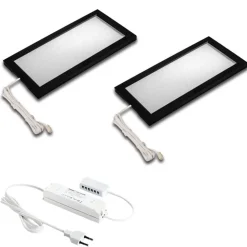 Sky LED-underskabslampe 2 stk. 3.000 K sort