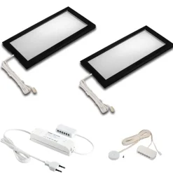 Sky LED-underskabslampe dæmper 2 stk. 3000K sort