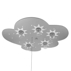 Sky loftlampe titanium, 5 lyskilder 20 LED-punkter