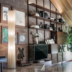 Slamp Bach gulvlampe, højde 184 cm, guld