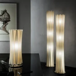 Slamp Bach gulvlampe, højde 184 cm, guld