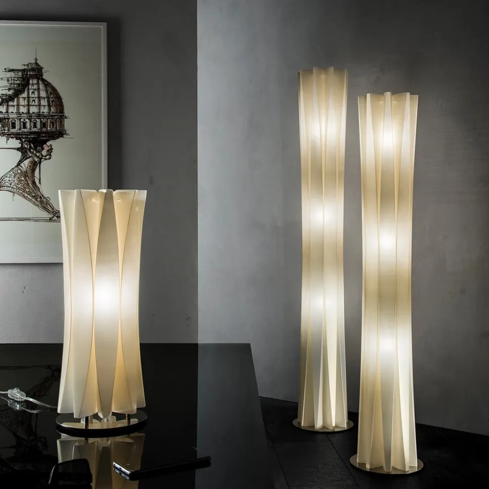 Slamp Bach gulvlampe, højde 184 cm, guld