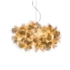 Slamp hængelampe Clizia Mama Non Mama, Ø53cm, guld/klar