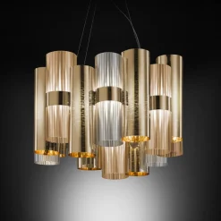 Slamp La Lollo M LED-hængelampe, guld